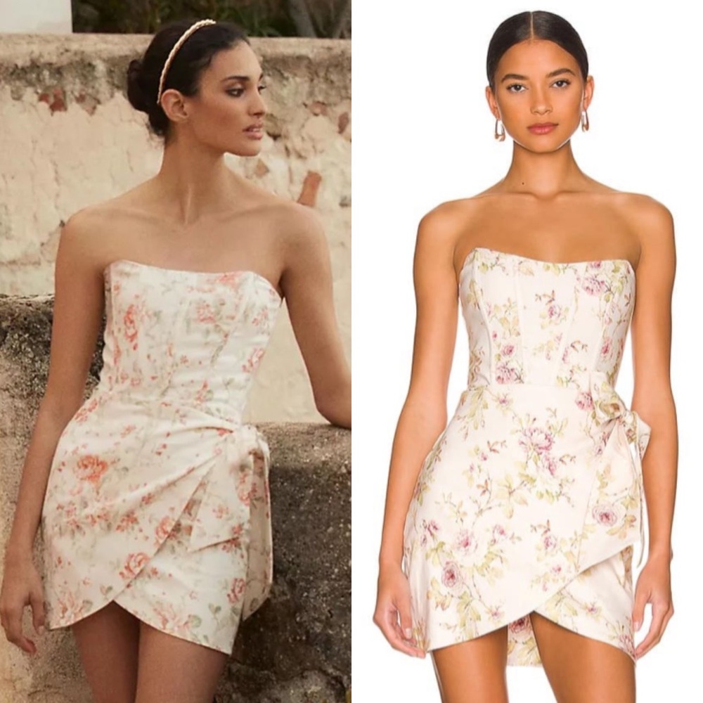 V Chapman Nasturtium Mini Dress in Carmel Valley Rose Floral Print Size 6 NWT